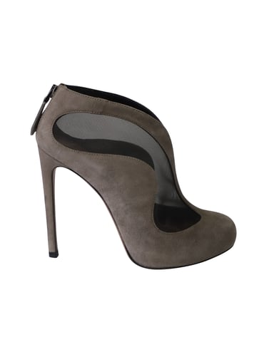 Alaïa Azzedine Ankle Boots in Grey Suede