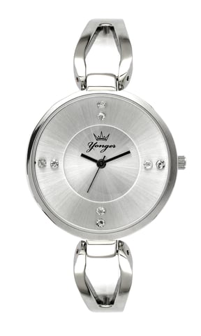 Yonger and Bresson Silver Dial with Silver Band Watch