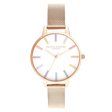Olivia Burton Dameshorloge Kwarts Roze Goud