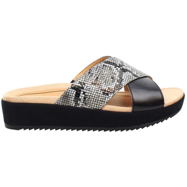 Vionic Hayden Snake Dames Zwarte Sandalen