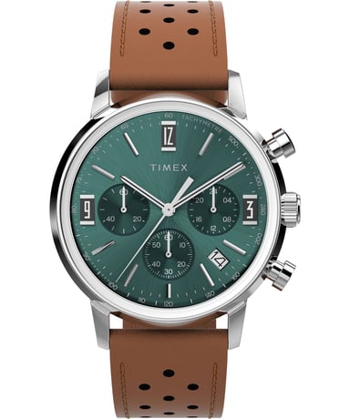 Timex Marlin Chrono Heren Horloge Bruin TW2W10100