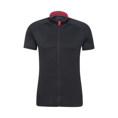 Mountain Warehouse Heren Roubaix Full Zip Fietstop (Jet Zwart)