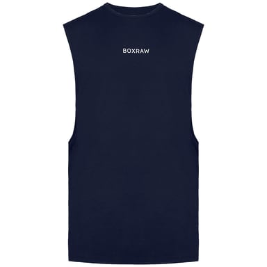 BoxRaw SMRT-TEC Heren Marineblauwe Muscle Tank Top