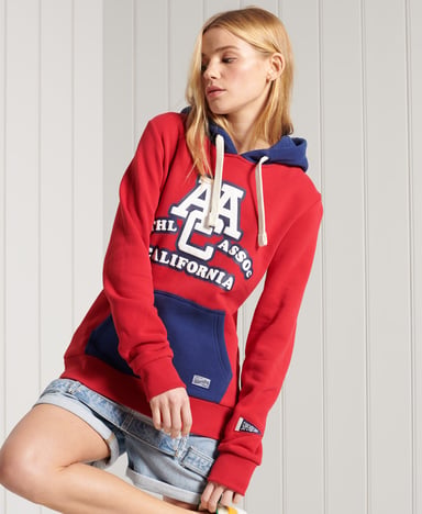 SUPERDRY Vintage hoodie met kleurvlakken