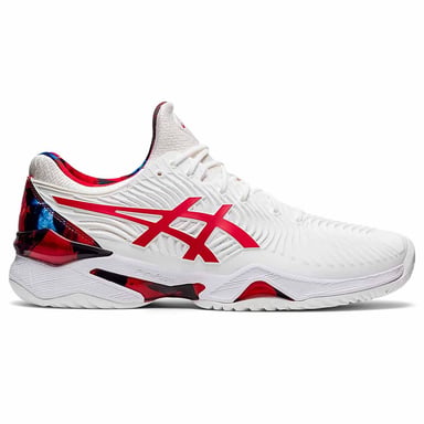 Asics Court FF Novak L.E. Heren Wit Tennistrainers