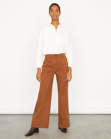 Fine Drill Wide Trouser