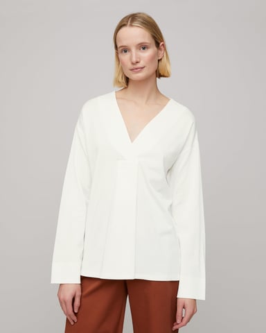 Slinky Stitch Placket Blouse