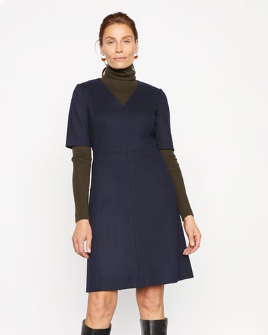 Wool Shift Dress