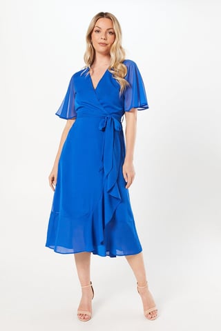 Ruffle Wrap Dress