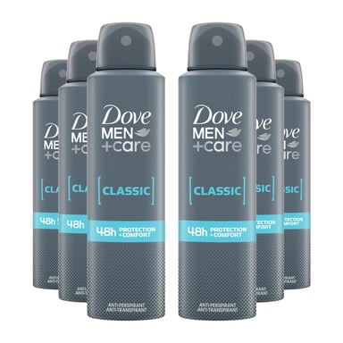 Men+Care Classic Antiperspirant 'Deo' 150ml, 6 Pack