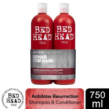 Bed Head by TIGI Shampoo & Conditioner 2 x 750ml Duo