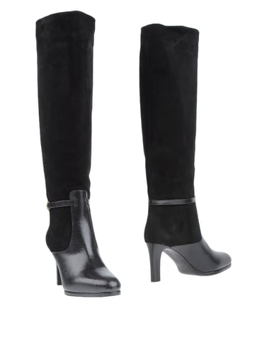 Veronique Branquinho Black Leather Knee High Boots