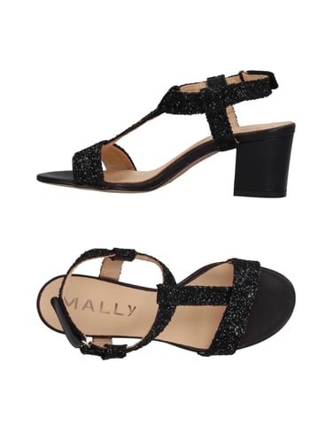 Mally Black Heeled Sandals