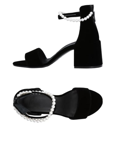 MM6 Maison Margiela Black Heeled Sandals