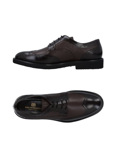 Bruno Magli Dark Brown Buck Leather Shoes
