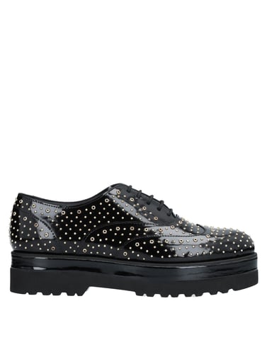 Hogan Black Leather Lace Up Shoes