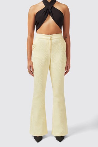 Fiore Slim Fit Yellow Trouser