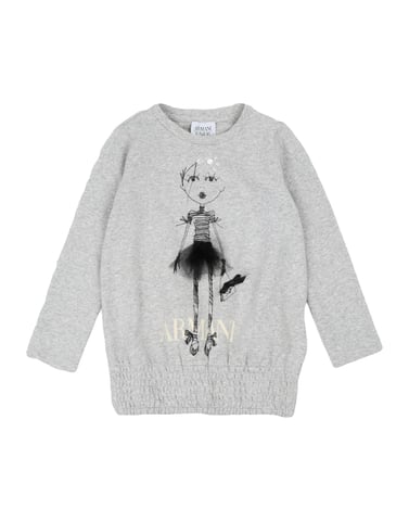 TOPWEAR Armani Junior Light grey Girl Cotton