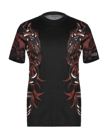 Lanvin Black Pattern Cotton T-Shirt