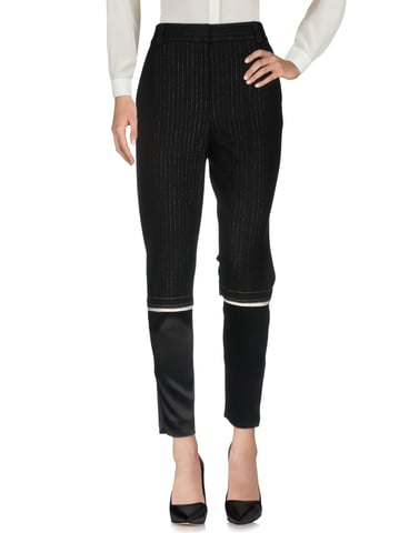 DKNY Black Wool Tapered Leg Trousers