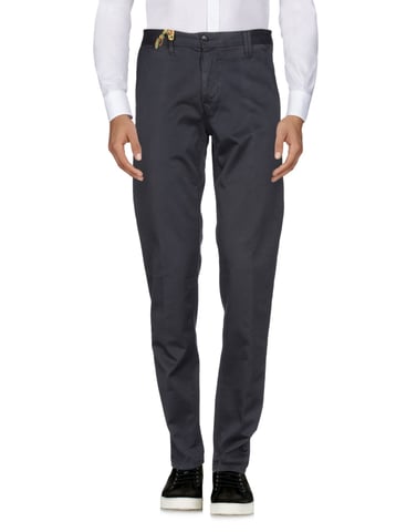 TROUSERS Shaft Dark blue Man Cotton