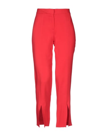 Federica Tosi Red Crepe Tapered Leg Trousers