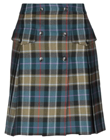 Alberta Ferretti Green Virgin Wool Skirt