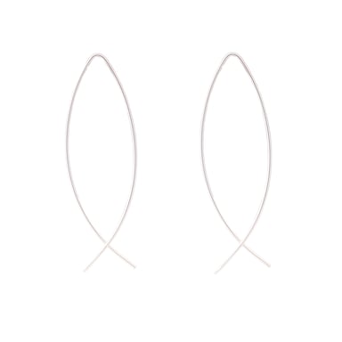 Luxenter essentiële oorbellen in 925 sterling zilver met gerhodineerde afwerking
