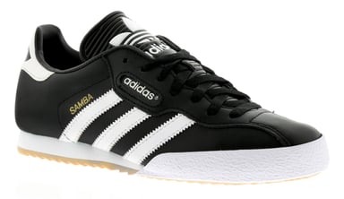 Adidas samba super zwarte textiel leather indoor soccer shoes sneakers