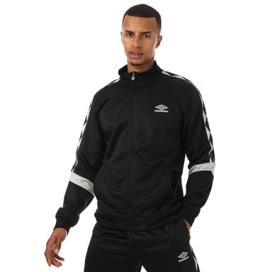 Heren Umbro Diamond Tricot Track Top in Zwart