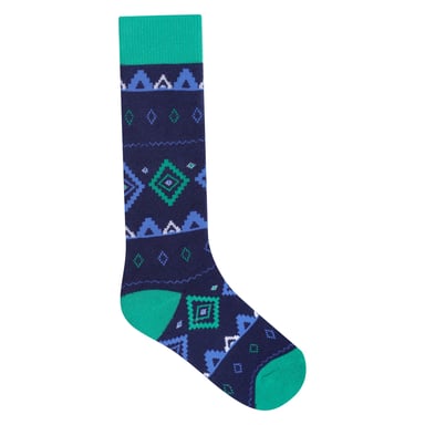 Dare 2B Fair Isle kindersokken (Levendig Groen/Moonlight Denim)