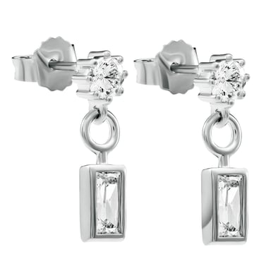 Orphelia 'Madelyn' Dames 925 Sterling Zilveren Oorbellen - Zilver ZO-7583