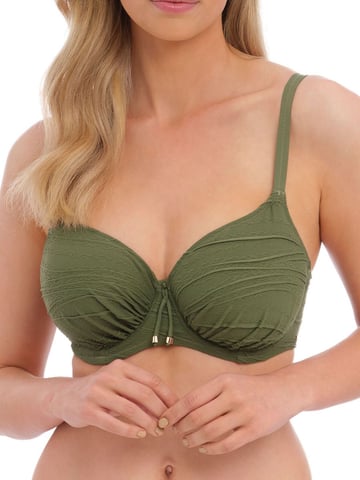 Beach Waves Gathered Full Cup Bikini Top