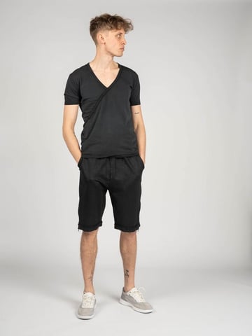 Xagon Man T-Shirt V-neck Mannen zwart