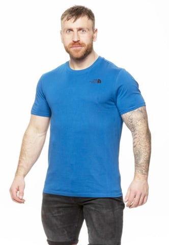 The North Face Heren SS Simple Dome T Shirt Bomber Blue