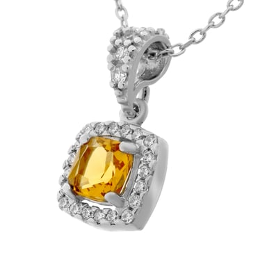 Orphelia 'Faustine' Women's 925 Sterling Silver Chain with Pendant - Silver ZH-7199/CH