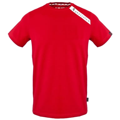 Aquascutum schoudermerklogo rood T-shirt