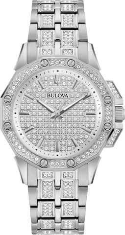 Bulova Octava Dames Zilveren Horloge 96L305