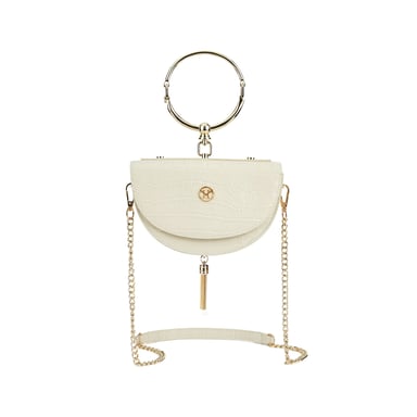VICTORIA HYDE Halve maan Schoudertas Beige