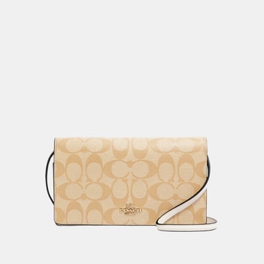 Signature Anna Foldover Clutch Crossbody Bag