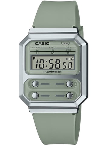 Casio Casio Collection Vintage Unisex Horloge Groen A100WEF-3AEF