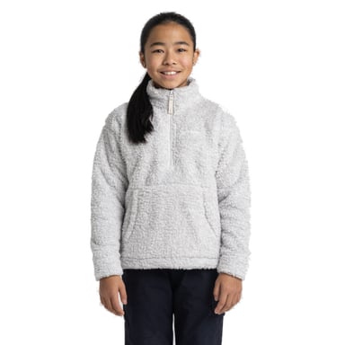 Craghoppers Girls Laune Half Zip Hooded Borg Fleece Jacket