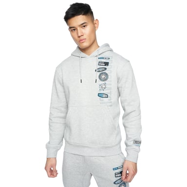Crosshatch Heren Pepperhill Hoodie (Lichtgrijs mergel)