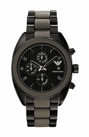 Emporio Armani Herenhorloge Kwarts Donkergrijs