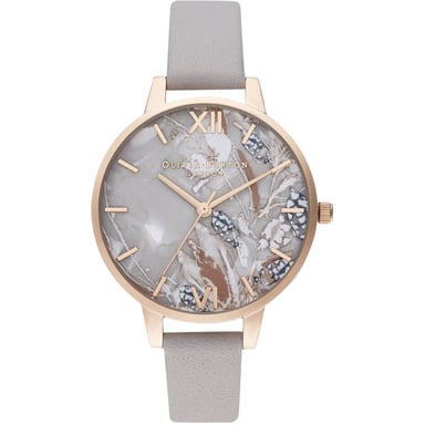 Olivia Burton Dames Horloge Quartz zilver