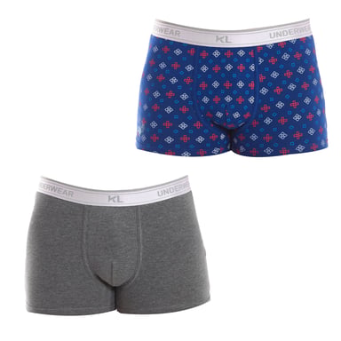 Pack-2 Ademende stoffen boxers met anatomische voorkant KL2016 mannen