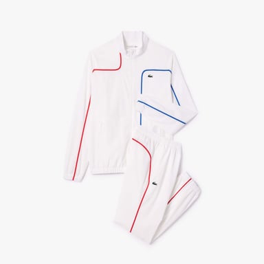 Heren Lacoste Sport Colour Block Tennis Trainingspak in Wit