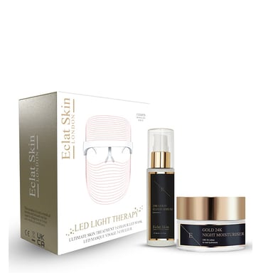 3 kleuren led-masker + 24-karaats gouden serum 60 ml + 24-karaats gouden vochtinbrengende crème 50 ml