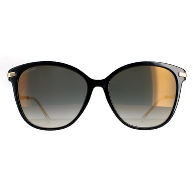 Jimmy Choo Cateye dames zwart grijze gradiënt gouden spiegel peg/f/s