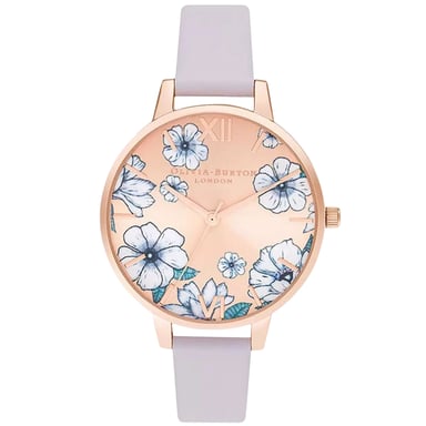 Olivia Burton Dameshorloge Kwarts Roze Goud